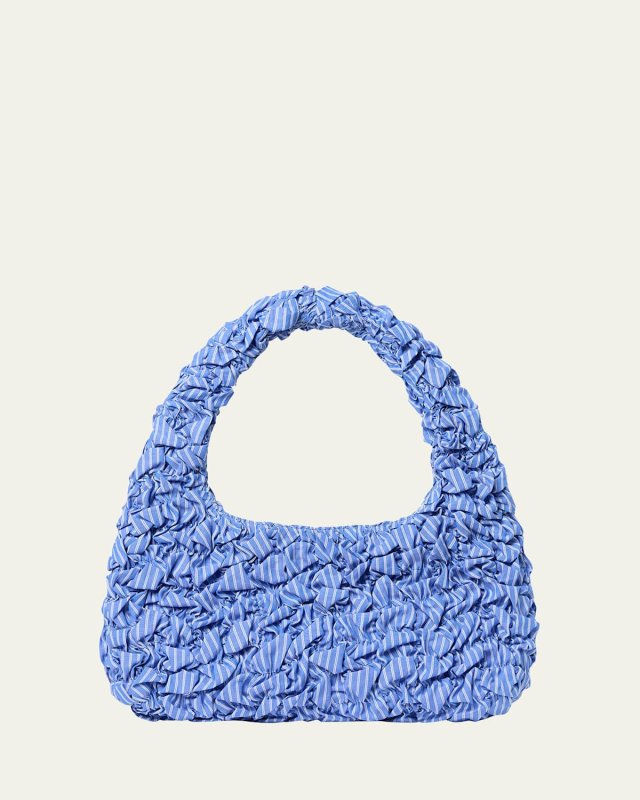Mini Smocked Stripe Shoulder Bag